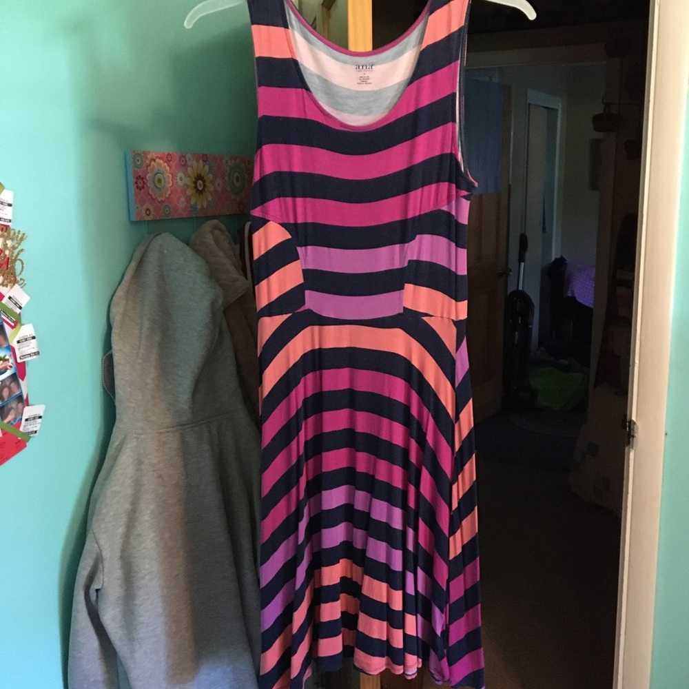 summer tank top striped dress